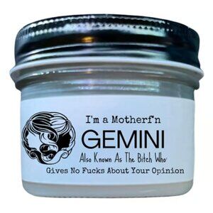 Gemini Candle - Zodiac Candle - Mfn Gemini - Gift for Gemini
